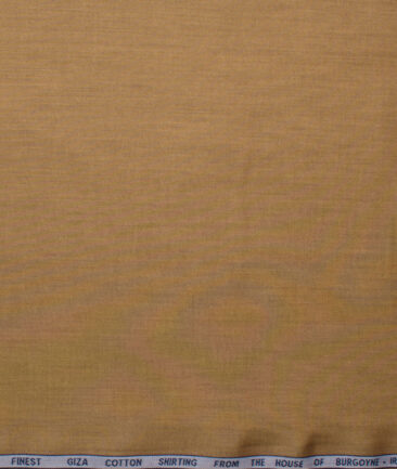 Burgoyne Men's Giza Cotton Self Design 2.25 Meter Unstitched Shirting Fabric (Dijon Yellow)