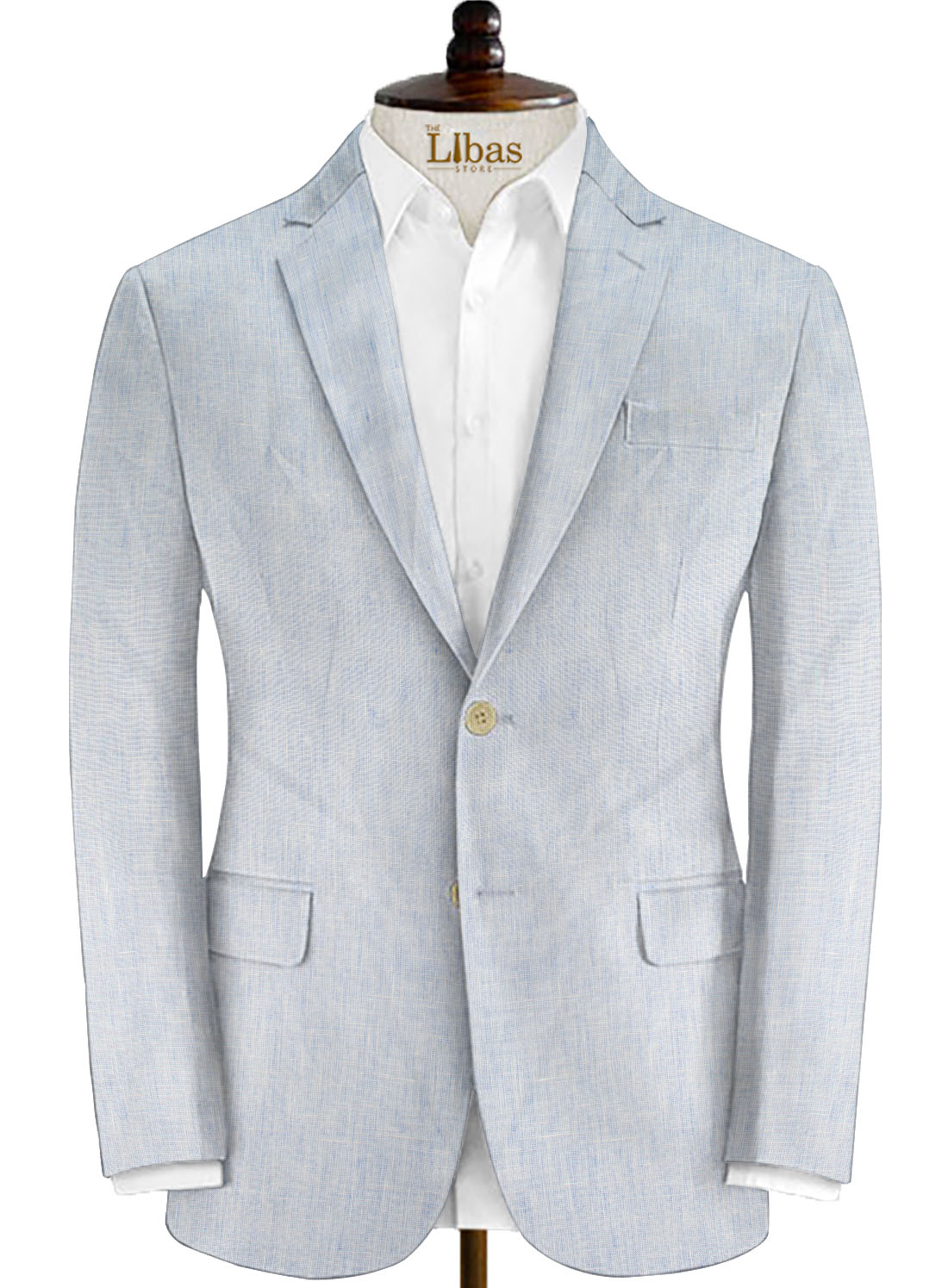 Raymond Men s Linen Structured Unstitched Suiting Fabric Sky Blue The Libas Store