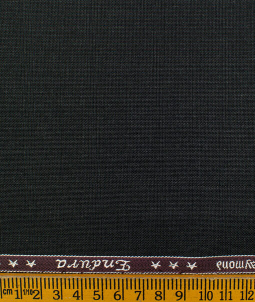 Raymond Men's Polyester Viscose Checks  Unstitched Suiting Fabric (Dark Grey)