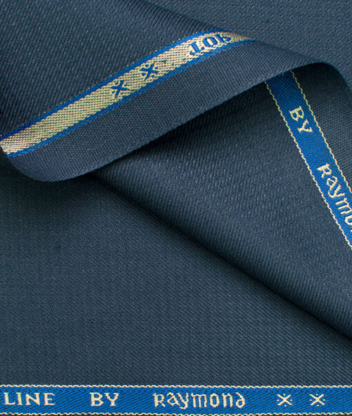Raymond Men's Polyester Viscose Structured  Unstitched Suiting Fabric (Aegean Blue)