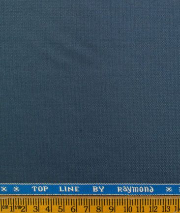 Raymond Men's Polyester Viscose Structured  Unstitched Suiting Fabric (Aegean Blue)