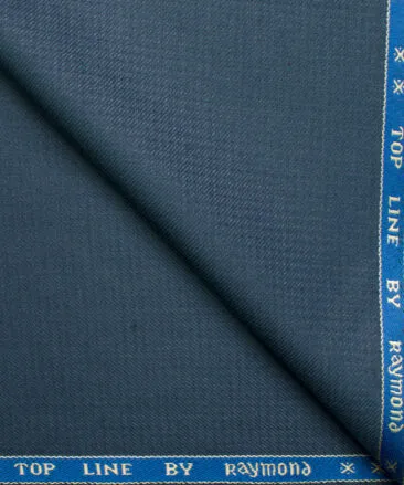 Raymond Men's Polyester Viscose Structured  Unstitched Suiting Fabric (Aegean Blue)