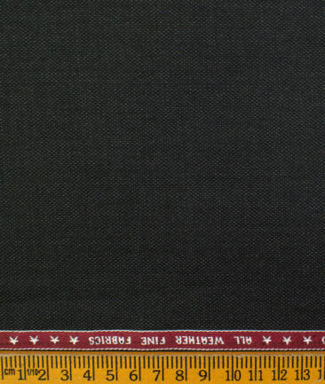 Raymond Men's Polyester Viscose Structured  Unstitched Suiting Fabric (Dark Grey)