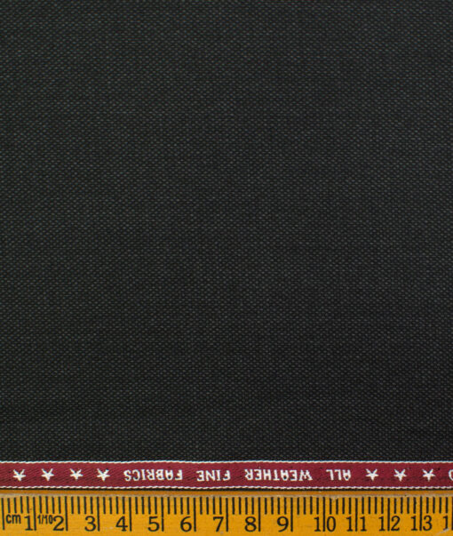 Raymond Men's Polyester Viscose Structured  Unstitched Suiting Fabric (Dark Grey)