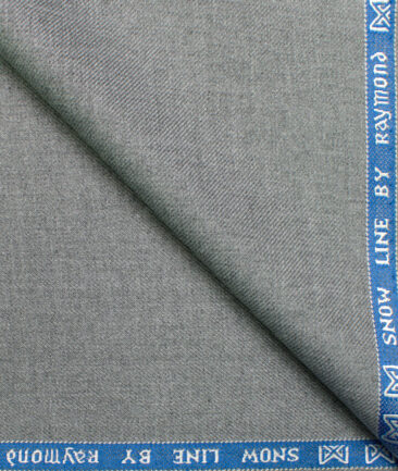 Raymond Men's Polyester Viscose Self Design  Unstitched Suiting Fabric (Worsted Grey)