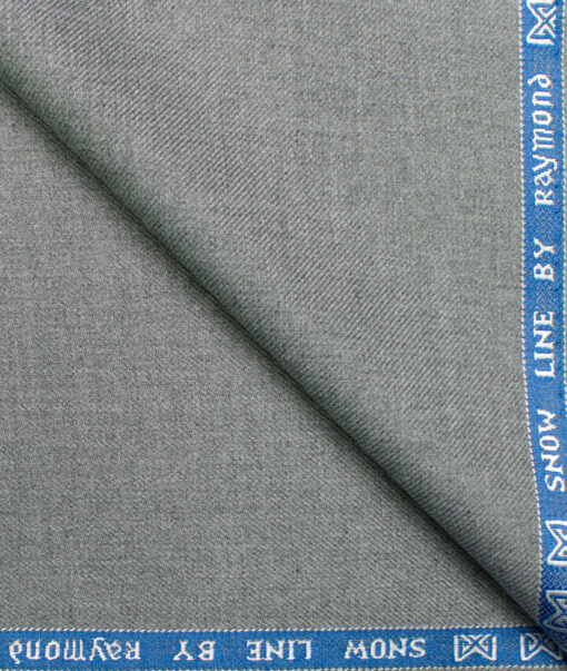 Raymond Men's Polyester Viscose Self Design  Unstitched Suiting Fabric (Worsted Grey)