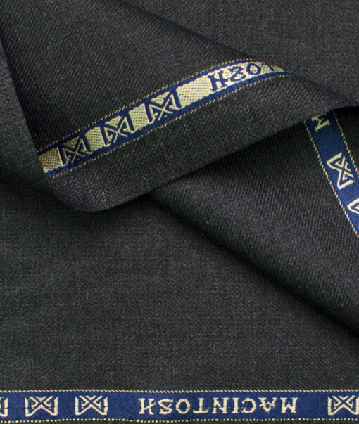Raymond Men's Polyester Viscose Self Design  Unstitched Suiting Fabric (Dark Worsted Grey)