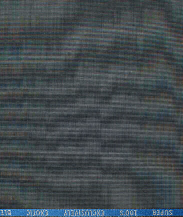 J.Hampstead Men's Wool Structured Super 90's  Unstitched Suiting Fabric (Light Grey) - Image 4