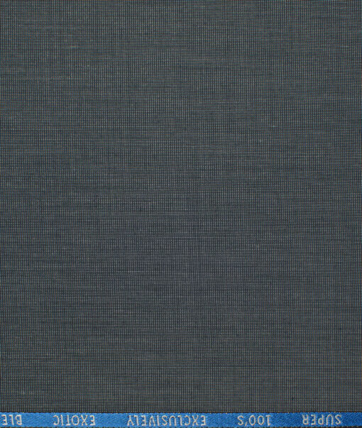J.Hampstead Men's Wool Structured Super 90's  Unstitched Suiting Fabric (Light Grey) - Image 4