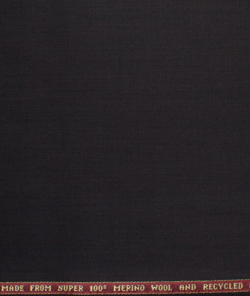 Raymond Exotic Men's Wool Structured Super 100's 3 Meter Unstitched Suiting Fabric (Dark Wine)