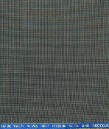 Raymond Exotic Men's Wool Structured Super 100's 3 Meter Unstitched Suiting Fabric (Grey)
