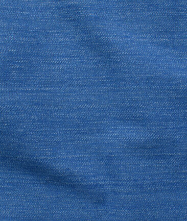 Arvind Men's Cotton Solids 1.50 Meter Unstitched Stretchable Jeans Fabric (Ice Blue)