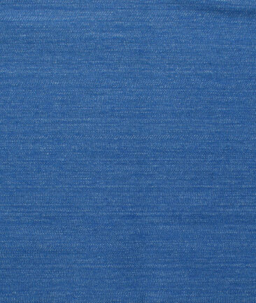 Arvind Men's Cotton Solids 1.50 Meter Unstitched Stretchable Jeans Fabric (Ice Blue)