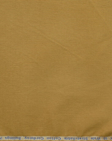 Arvind Tresca Men's Cotton Corduroy 1.50 Meter Unstitched Stretchable Corduroy Trouser Fabric (Merigold)