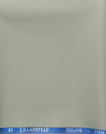 J.Hampstead Men's 60% Wool Solids Super 120's1.30 Meter Unstitched Trouser Fabric (Oyster Beige)