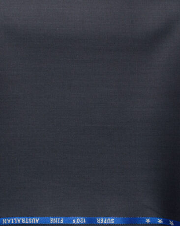 J.Hampstead Men's 60% Wool Solids Super 120's1.30 Meter Unstitched Trouser Fabric (Dark Purple)