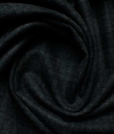Modella Men's Acrylic Checks 2.25 Meter Unstitched Faux Tweed Jacketing & Blazer Fabric (Black & Grey)