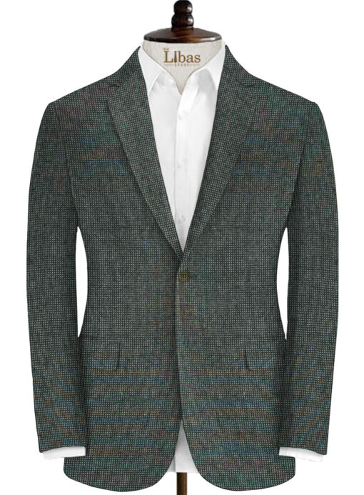 Modella Men's Acrylic Structured 2.25 Meter Unstitched Faux Tweed Jacketing & Blazer Fabric (Light Grey)