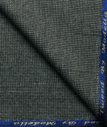 Modella Men's Acrylic Structured 2.25 Meter Unstitched Faux Tweed Jacketing & Blazer Fabric (Light Grey)