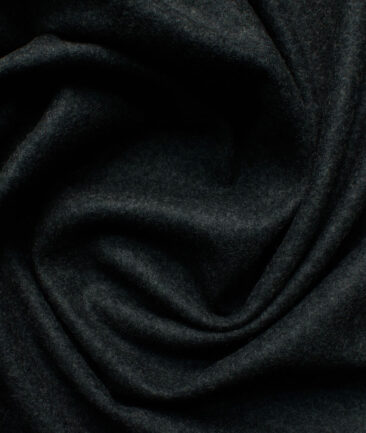 Modella Men's Acrylic Solids 2.25 Meter Unstitched Faux Tweed Jacketing & Blazer Fabric (Dark Worsted Grey)