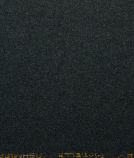 Modella Men's Acrylic Solids 2.25 Meter Unstitched Faux Tweed Jacketing & Blazer Fabric (Dark Worsted Grey)