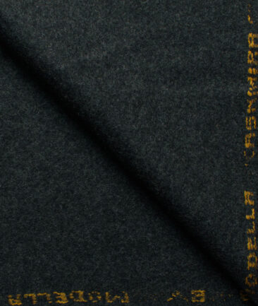 Modella Men's Acrylic Solids 2.25 Meter Unstitched Faux Tweed Jacketing & Blazer Fabric (Dark Worsted Grey)