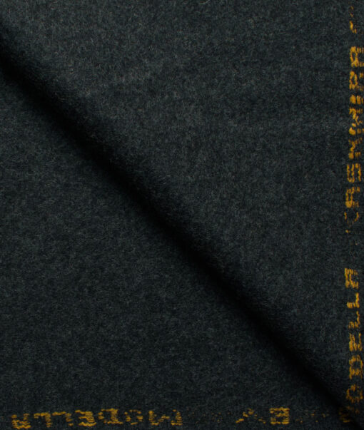 Modella Men's Acrylic Solids 2.25 Meter Unstitched Faux Tweed Jacketing & Blazer Fabric (Dark Worsted Grey)