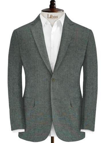 Modella Men's Acrylic Structured 2.25 Meter Unstitched Faux Tweed Jacketing & Blazer Fabric (Grey)