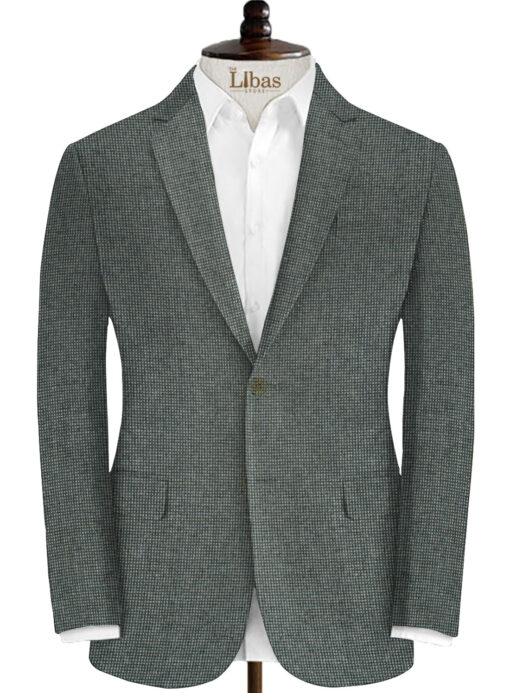 Modella Men's Acrylic Structured 2.25 Meter Unstitched Faux Tweed Jacketing & Blazer Fabric (Grey)