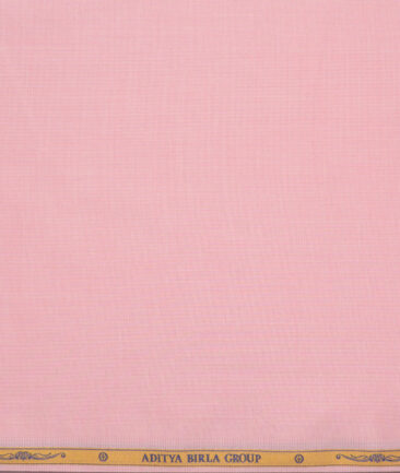 Soktas Men's 120/2 Giza Cotton Structured  Unstitched Shirting Fabric (Crepe Pink) - Image 4
