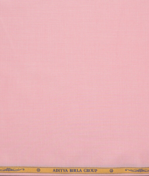 Soktas Men's 120/2 Giza Cotton Structured  Unstitched Shirting Fabric (Crepe Pink) - Image 4