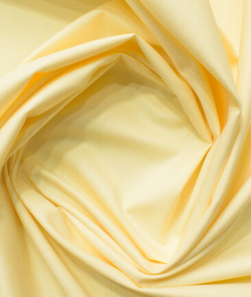 Arvind Men's Cotton Blend Wrinkle Free Self Design 2.25 Meter Unstitched Shirting Fabric (Yellow )