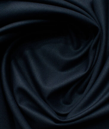 J.Hampstead Men's Polyester Viscose Structured 3.75 Meter Unstitched Suiting Fabric (Dark Royal Blue)
