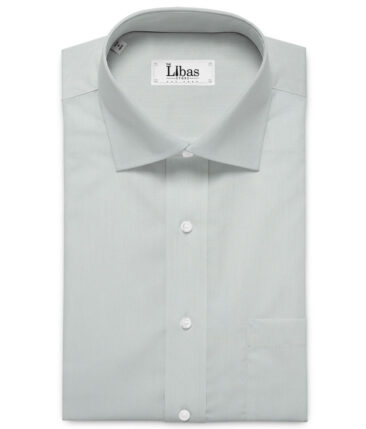 Siyaram's Men's Bamboo Wrinkle Resistant Solids 2.25 Meter Unstitched Shirting Fabric (Silver Grey)