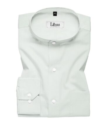 Donear Men's 100% Cotton Solids 2.25 Meter Unstitched Shirting Fabric (White)
