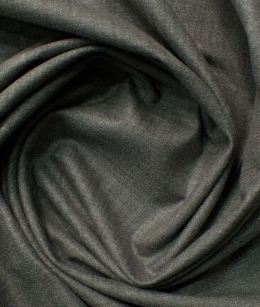 Raymond Men's Cotton Blend Wrinkle Free Structured 2.25 Meter Unstitched Shirting Fabric (Grey)