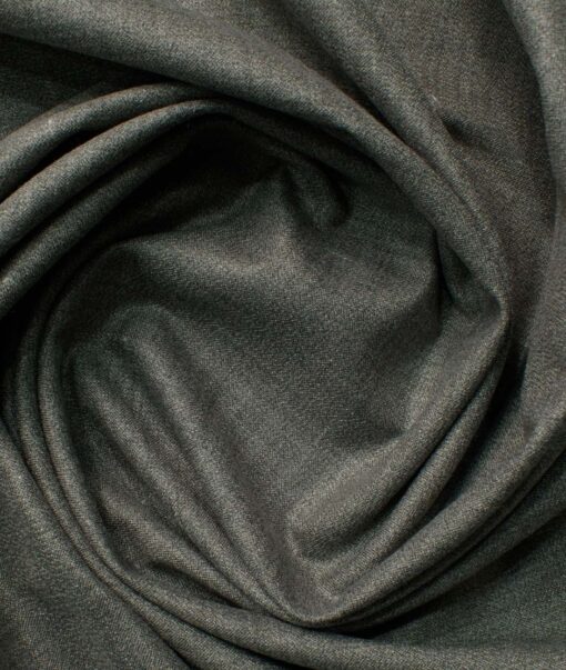 Raymond Men's Cotton Blend Wrinkle Free Structured 2.25 Meter Unstitched Shirting Fabric (Grey)