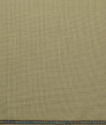 Rosseti Romano Men's Terry Rayon Structured 3.75 Meter Unstitched Suiting Fabric (Beige)
