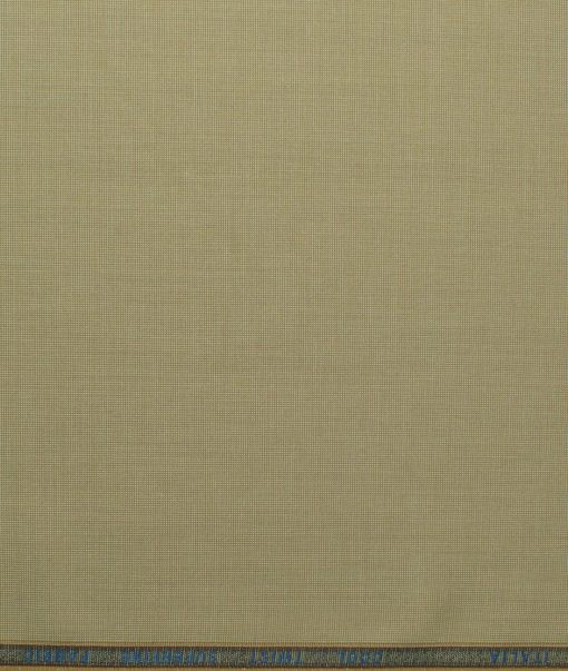 Rosseti Romano Men's Terry Rayon Structured 3.75 Meter Unstitched Suiting Fabric (Beige)