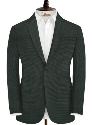 Rosseti Romano Men's Terry Rayon Structured 3.75 Meter Unstitched Suiting Fabric (Dark Grey)