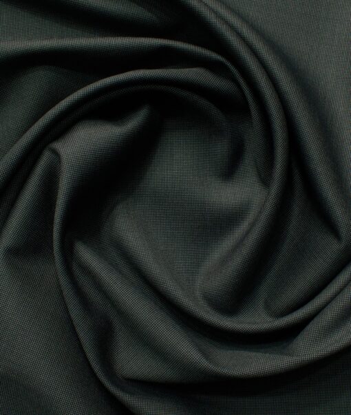 Rosseti Romano Men's Terry Rayon Structured 3.75 Meter Unstitched Suiting Fabric (Dark Grey)