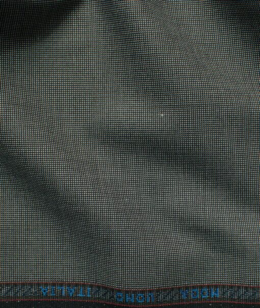 Rosseti Romano Men's Terry Rayon Structured 3.75 Meter Unstitched Suiting Fabric (Light Grey)