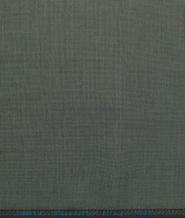 Rosseti Romano Men's Terry Rayon Structured 3.75 Meter Unstitched Suiting Fabric (Light Grey)