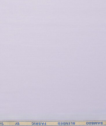Siyaram's Men's Bamboo Solids 2.25 Meter Unstitched Shirting Fabric (Light Purple)