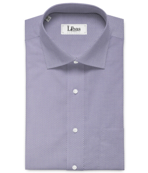 Arvind Men's Premium Cotton Structured 2.25 Meter Unstitched Shirting Fabric (Purple)