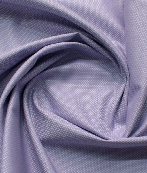 Arvind Men's Premium Cotton Structured 2.25 Meter Unstitched Shirting Fabric (Purple)