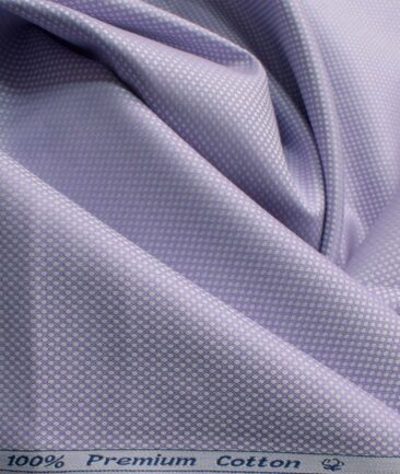 Arvind Men's Premium Cotton Structured 2.25 Meter Unstitched Shirting Fabric (Purple)