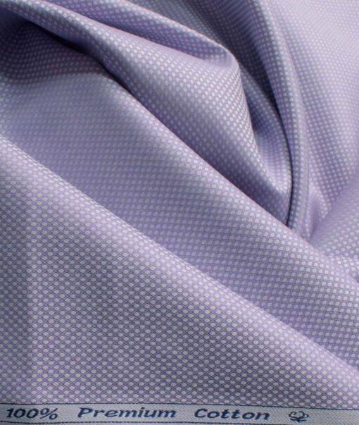 Arvind Men's Premium Cotton Structured 2.25 Meter Unstitched Shirting Fabric (Purple)