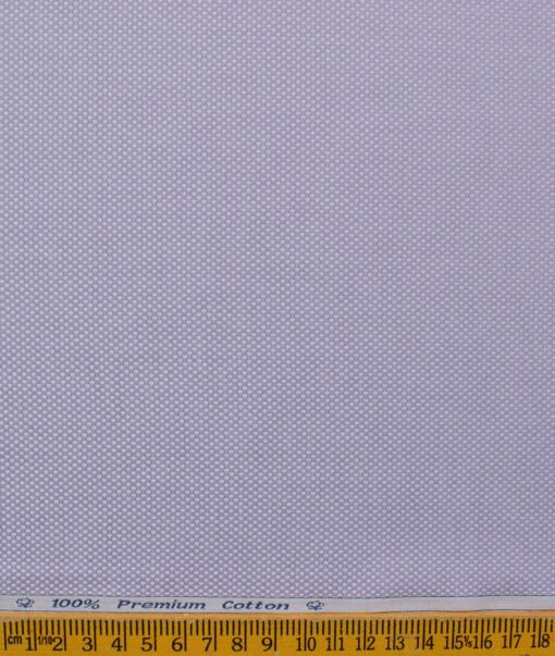 Arvind Men's Premium Cotton Structured 2.25 Meter Unstitched Shirting Fabric (Purple)