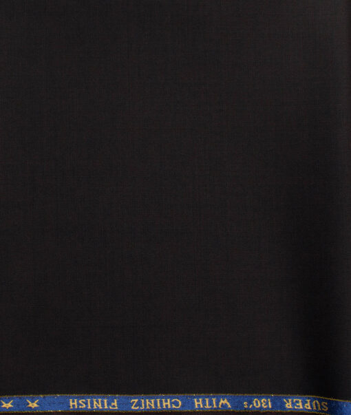 J.Hampstead Men's 60% Wool Super 140's Structured 1.30 Meter Unstitched Trouser Fabric (Dark Wine)